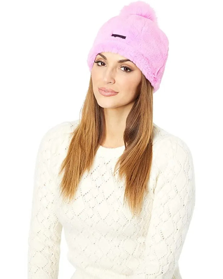 UGG- Faux Fur Beanie W Pom