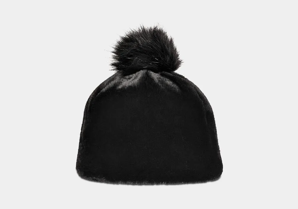 UGG- Faux Fur Beanie W Pom