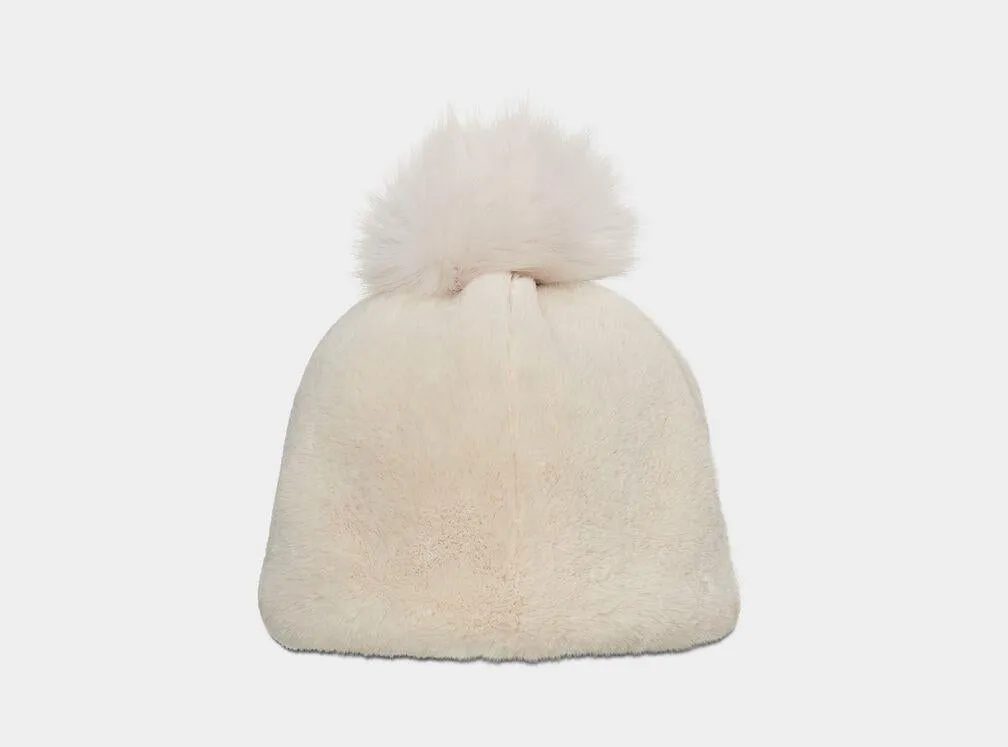 UGG- Faux Fur Beanie W Pom