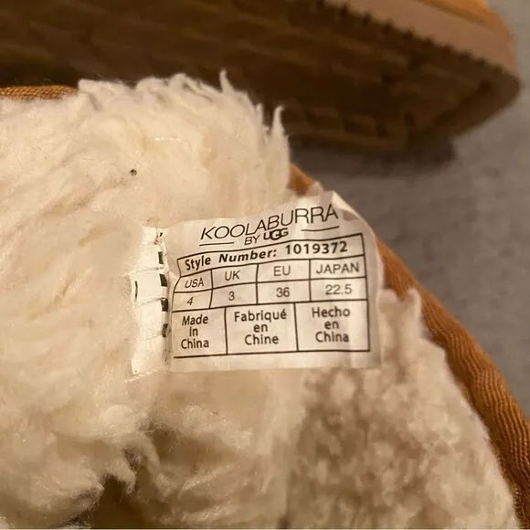 UGG Koolaburra Pull On Short Boot Faux Fur With Bows