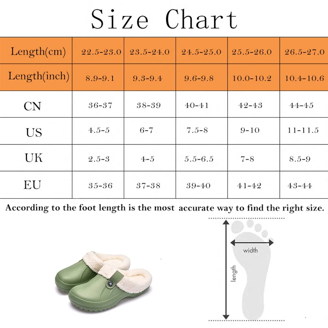 Unisex Home Winter Clogs Indoor Fur Warm Slippers