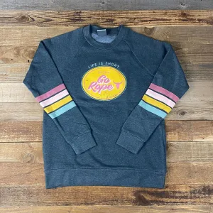 Varsity Stripe Sleeve Crew