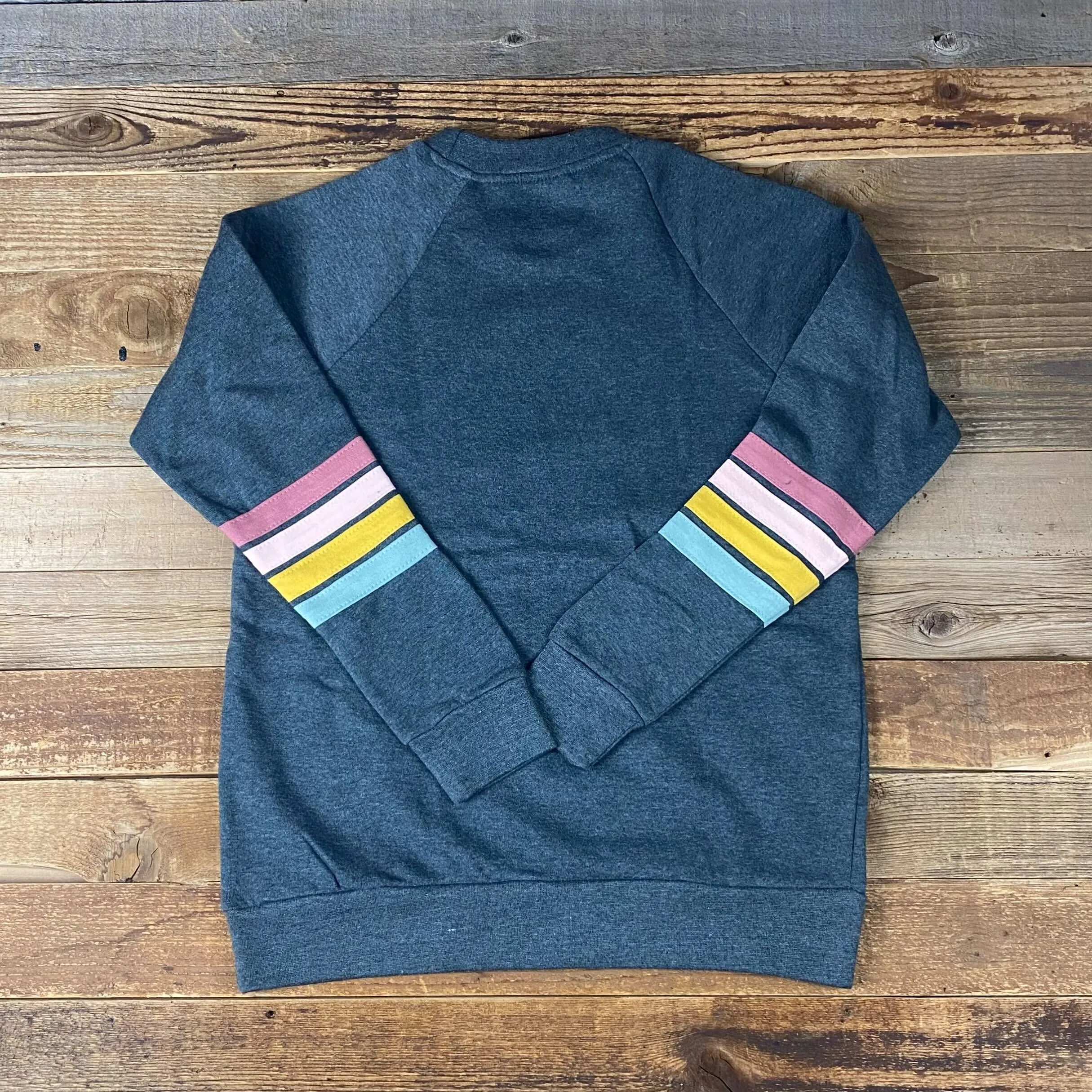 Varsity Stripe Sleeve Crew