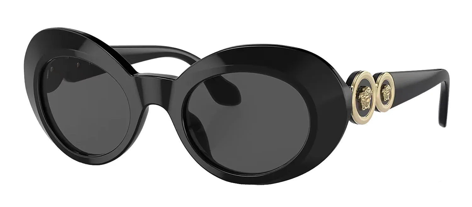 Versace Kids VK 4428U GB1/87 Butterfly Plastic Black Sunglasses with Grey Lens