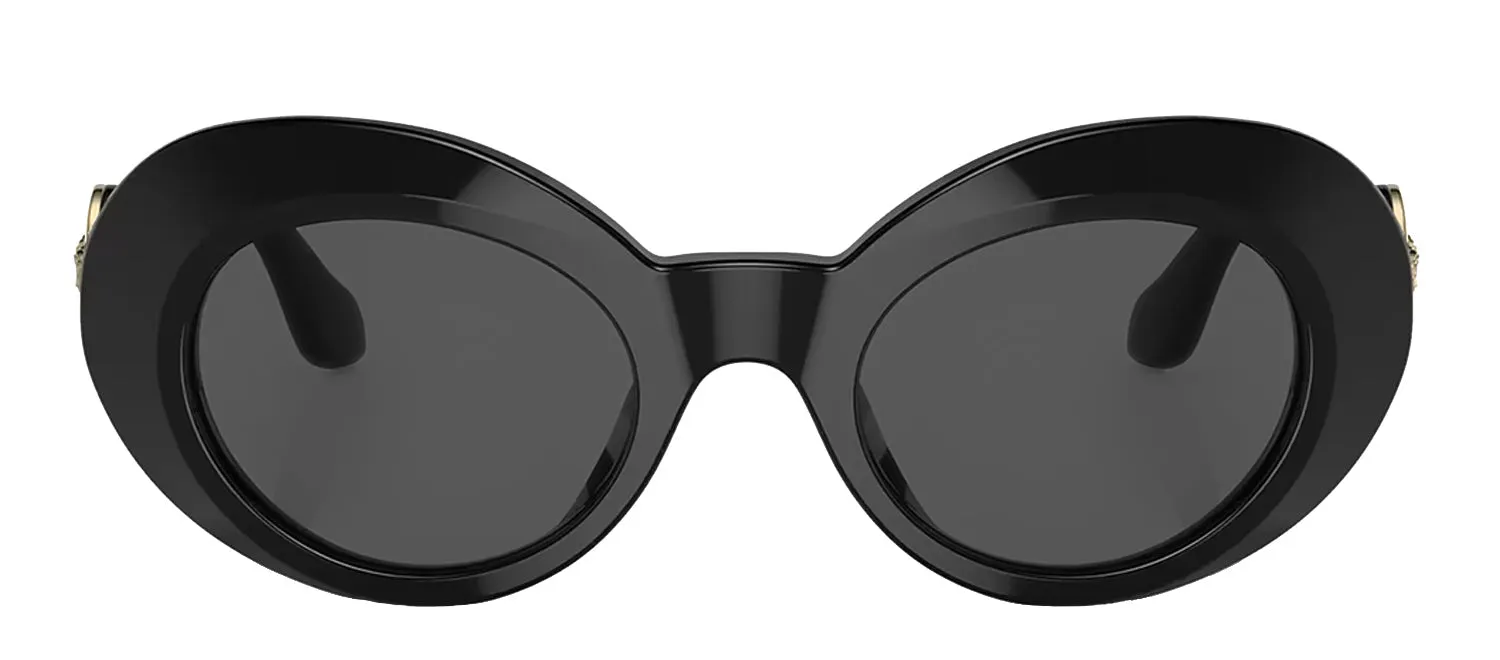 Versace Kids VK 4428U GB1/87 Butterfly Plastic Black Sunglasses with Grey Lens