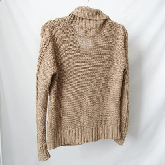 VINTAGE 90S St John's Bay Soft Knit Cardigan Sweater in Brown