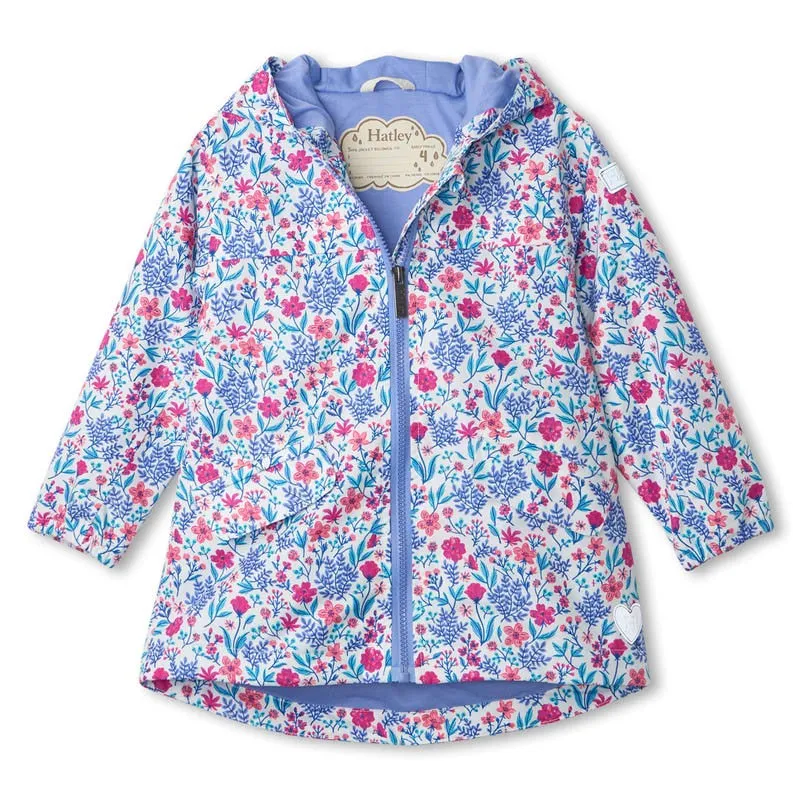 Wild Flowers Microfiber Rain Coat