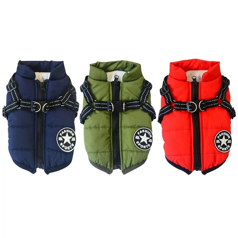 Winter Harness Jacket for Pets