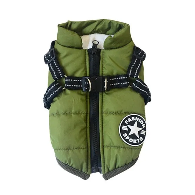 Winter Harness Jacket for Pets