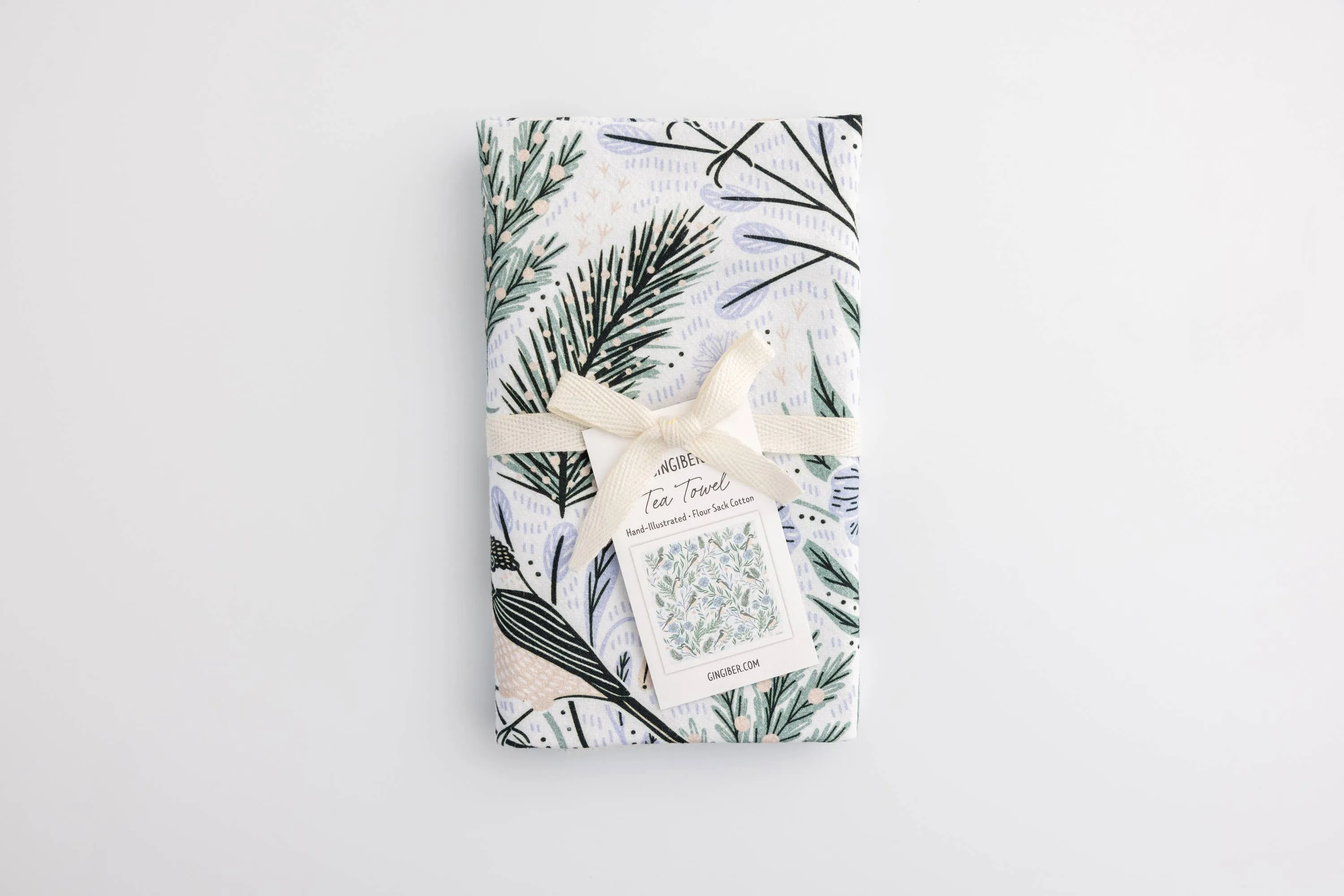 Winter Retreat Tea Towel