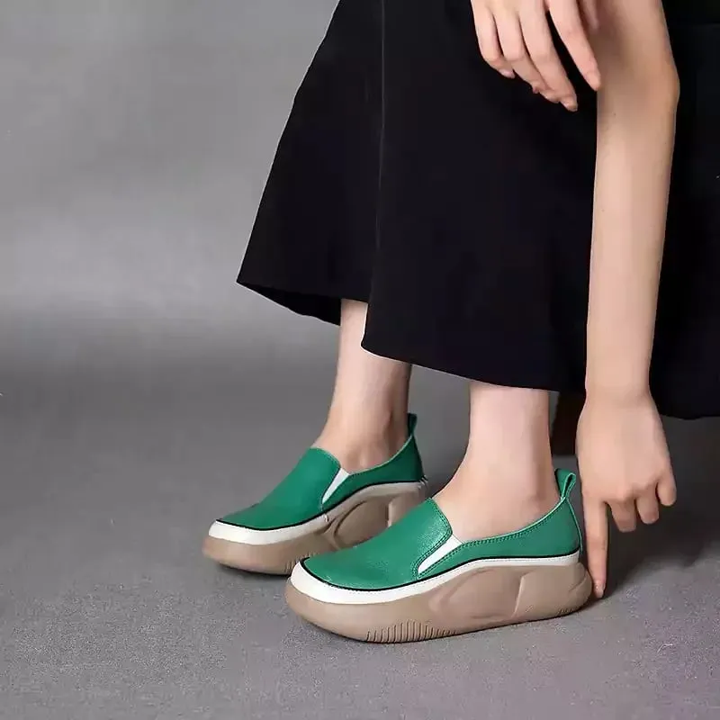 Women Fashion Platform Loafers-unitmotor™