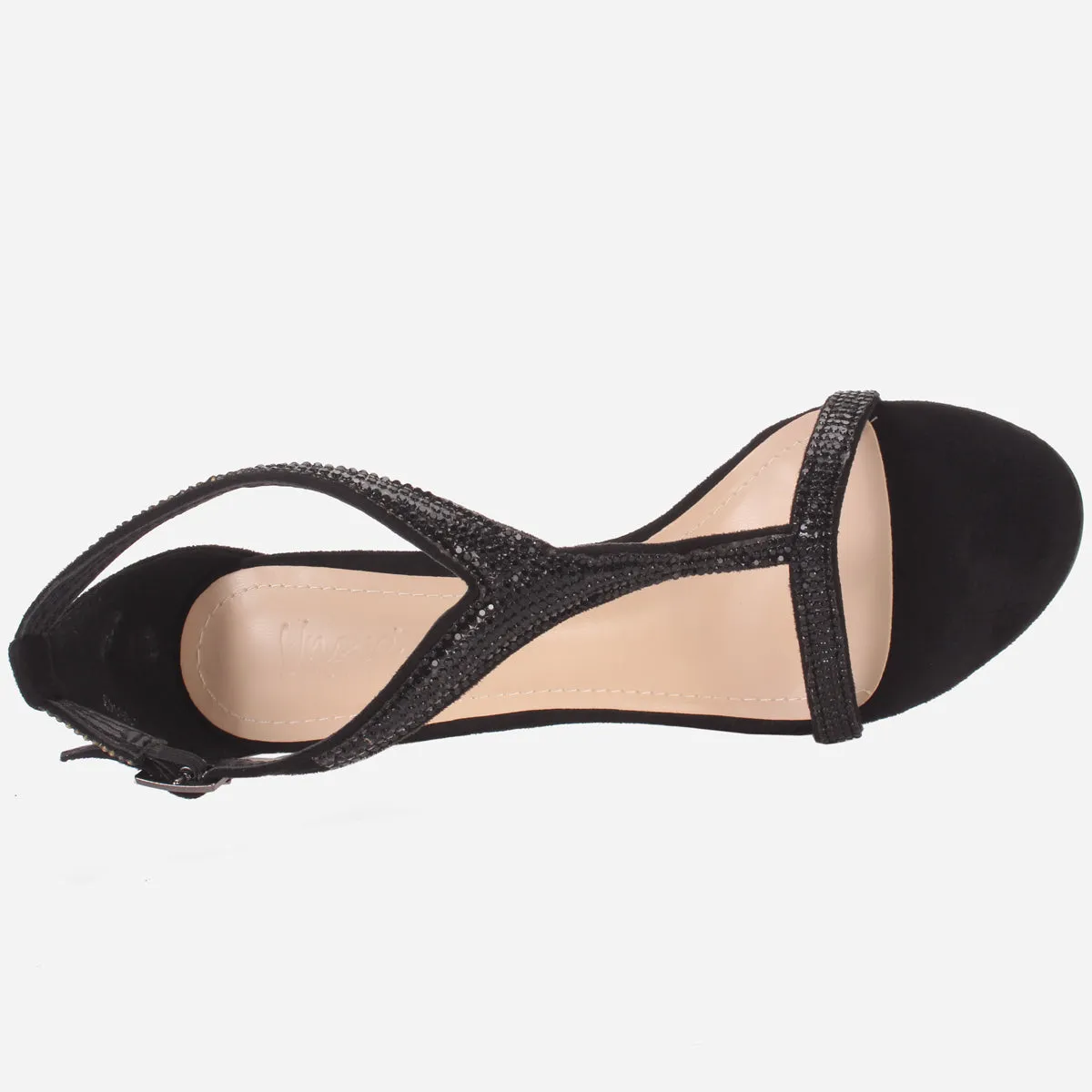 Women's "KAROSE" Decorated T-Bar Strap Evening Sandals