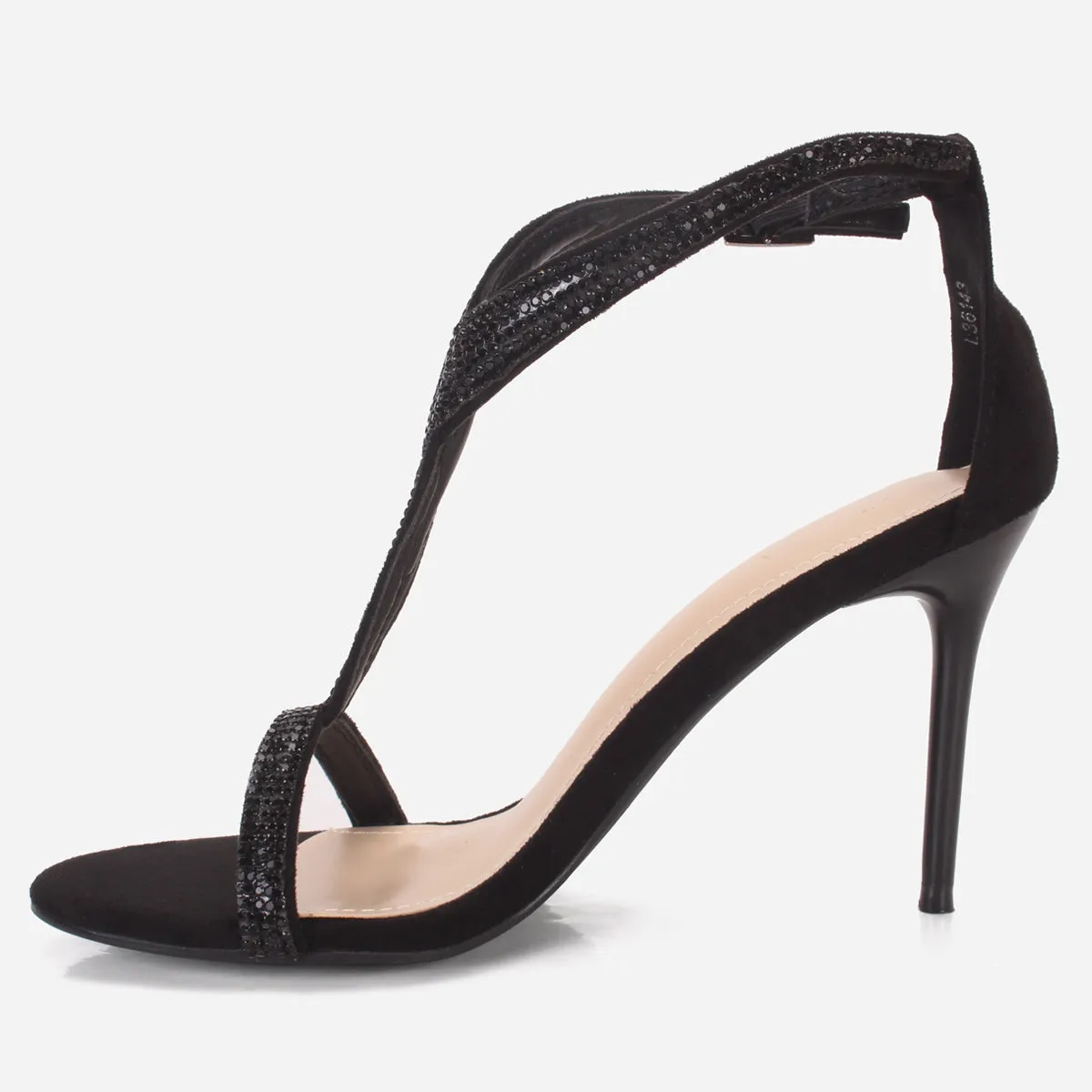 Women's "KAROSE" Decorated T-Bar Strap Evening Sandals