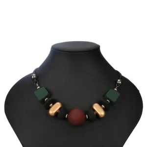 Wood and Beads Necklace
