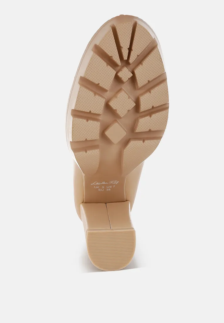 Y2K Chunky High Block Heeled Loafers By Ruw