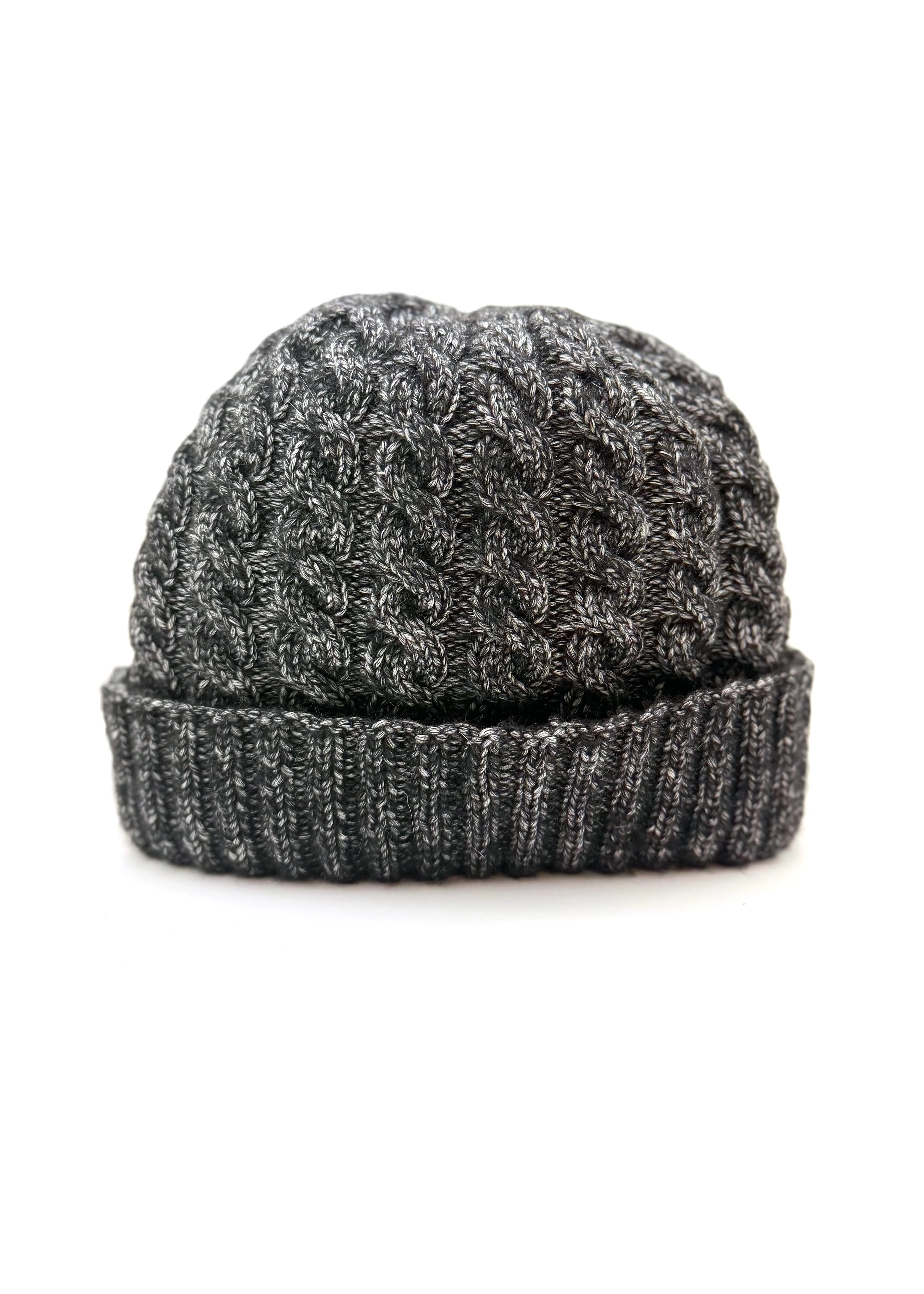 Yandi Knit's Black Cotton Beanie