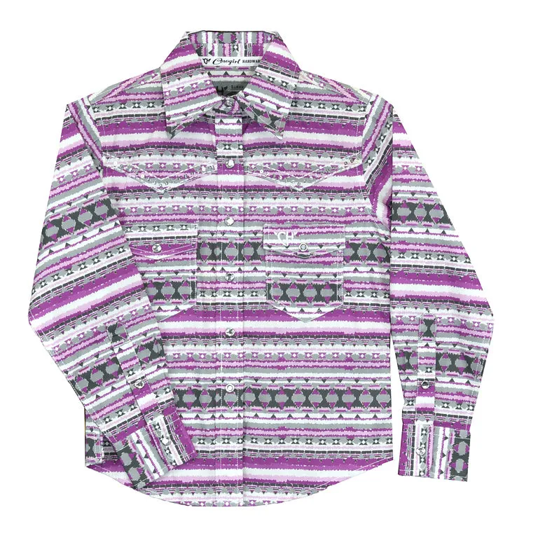 Youth Cowboy Hardware Vintage Aztec Western Shirt
