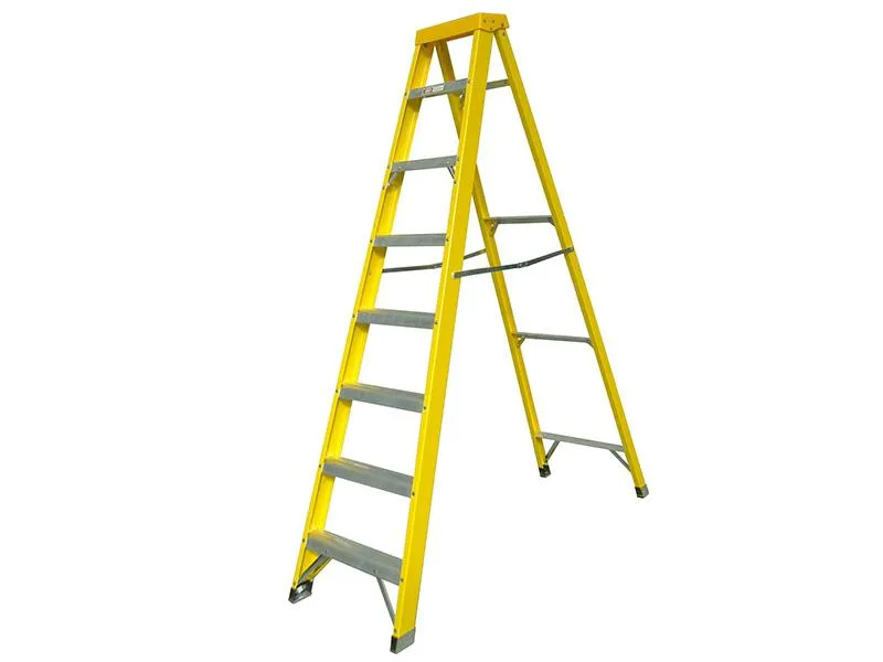 Zarges Fibreglass Swingback Steps Open 2.71M Closed 2.98M 10 Rungs